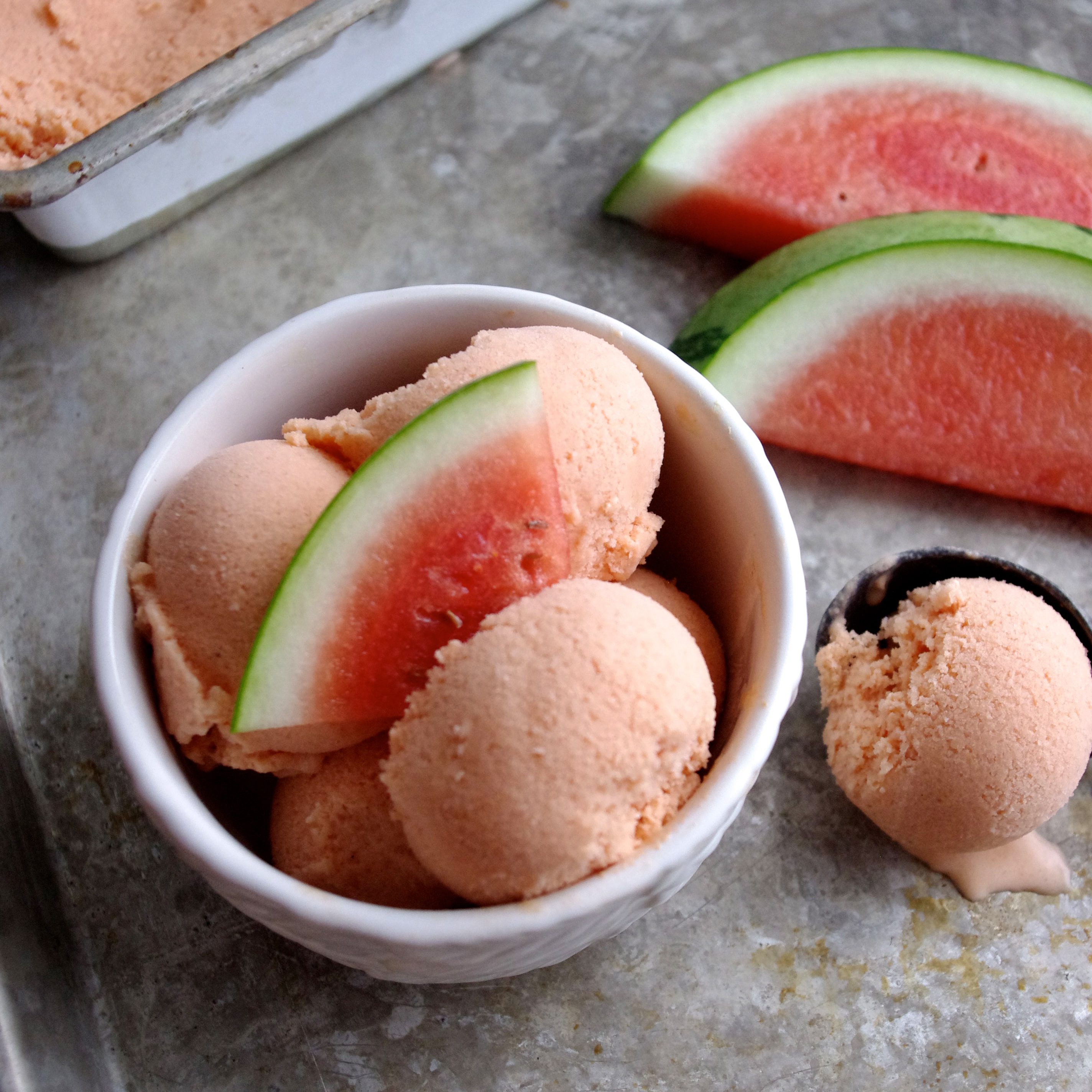 Dairy Free Watermelon Coconut Ice Cream