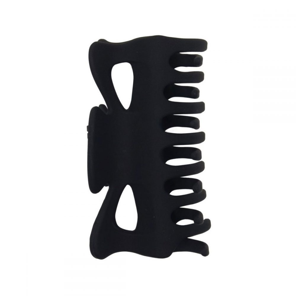 Kitsch Large Claw Clip in Black Organic Bunny