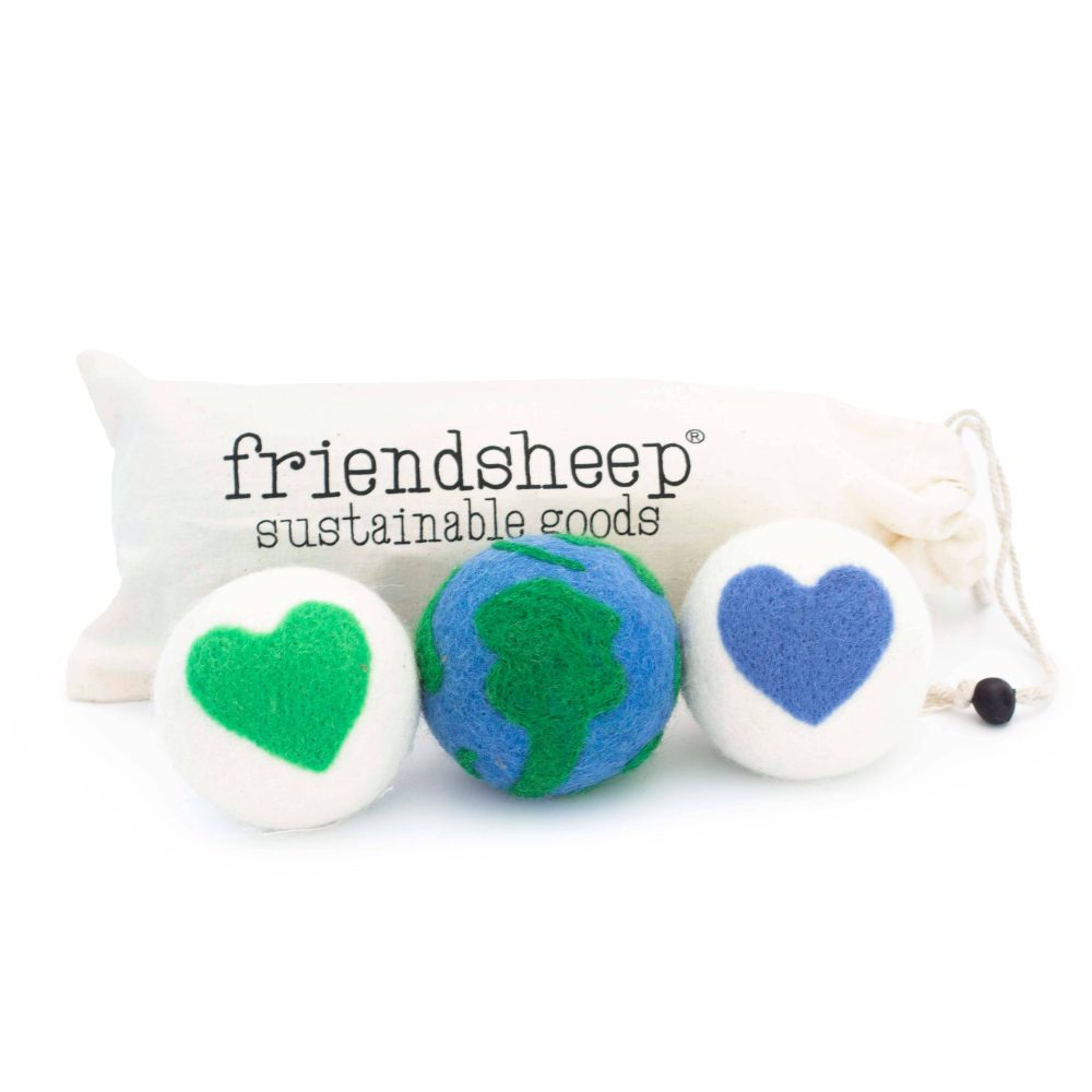 Friendsheep Eco Dryer Balls In Love Your Mama - Organic Bunny